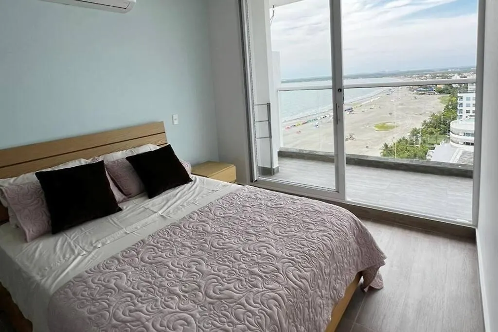 Zona Morros Cartagena Apto 2 Hab Con Jacuzzi Y Terraza Bbq, Wifi Y Frente A La Playa Apartment